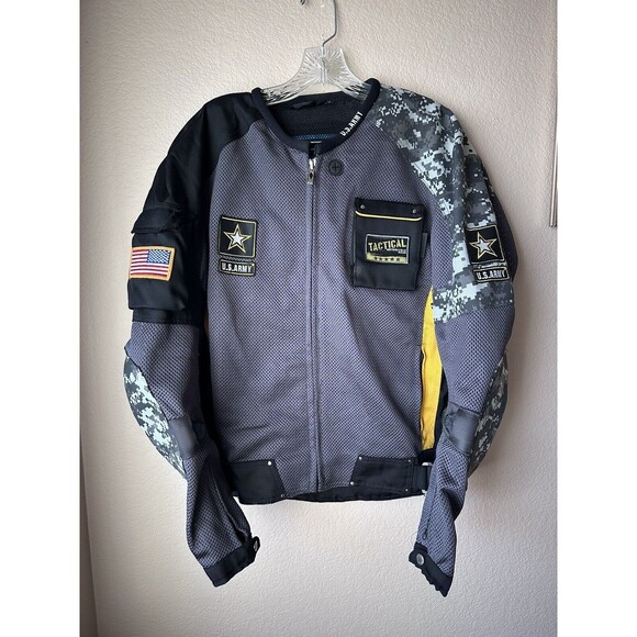 Power Trip Official US Army Tactical Motorcycle Jacket Men’s Size Medium GUC - Picture 1 of 12